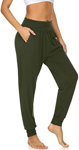 Cozy Yoga Joggers with Pockets — Army Green