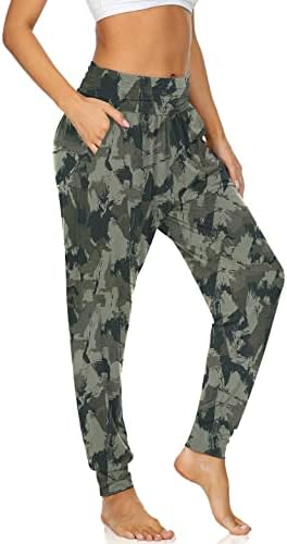 Cozy Yoga Joggers with Pockets — Camouflage