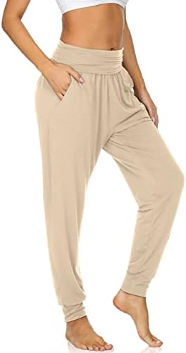 Cozy Yoga Joggers with Pockets — Light Khaki