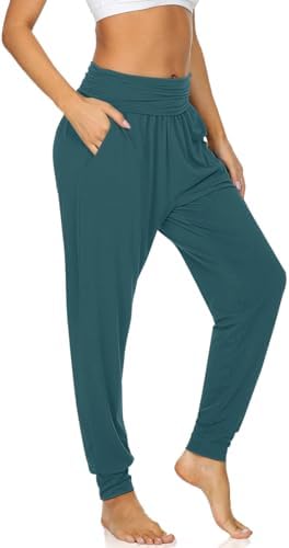 Cozy Yoga Joggers with Pockets — Malachite Green