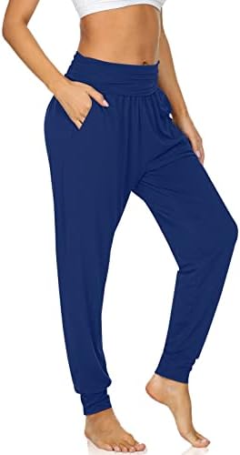 Cozy Yoga Joggers with Pockets — Royal Blue