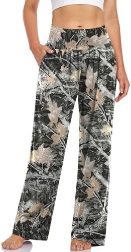 Wide Leg Lounge Pants with Pockets — Mapleleaf Black