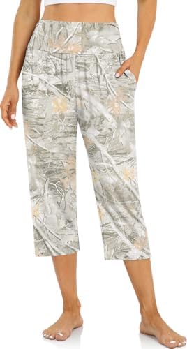 Yoga Capri Pants with Drawstring — Mapleleaf Apricot